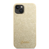 guess pc tpu glitter flakes metal logo zadni kryt pro iphone 14 plus gold 1 big ies10486135