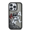 Karl Lagerfeld Liquid Glitter Scattered Choupette Zadní Kryt pro iPhone 16 Pro/16 Pro Max