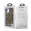 karl lagerfeld iml leopard magsafe zadni kryt pro iphone 15 brown 1 big ies14184225