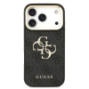 guess pu leather 4g metal logo gold frame zadni kryt pro iphone 17 pro black 1 big ies14368788
