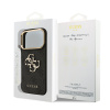 guess pu leather 4g metal logo gold frame zadni kryt pro iphone 17 pro black 1 big ies14368792