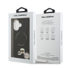 Karl Lagerfeld PU Karl and Choupette Heads Pins MagSafe Zadní Kryt pro iPhone 17 černý