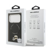 Karl Lagerfeld PU Karl and Choupette Heads Pins MagSafe Zadní Kryt pro iPhone 17 Pro černý