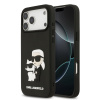 karl lagerfeld 3d rubber karl and choupette zadni kryt pro iphone 17 pro max black ie14343673