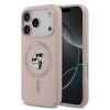 karl lagerfeld liquid silicone karl and choupette magsafe zadni kryt pro iphone 17 pro pink ie14294272