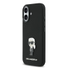 karl lagerfeld liquid silicone metal ikonik zadni kryt pro iphone 17 black 1 big ies14428401