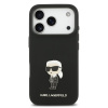 karl lagerfeld liquid silicone metal ikonik zadni kryt pro iphone 17 pro black 1 big ies14428389