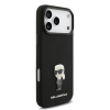 karl lagerfeld liquid silicone metal ikonik zadni kryt pro iphone 17 pro max black 1 big ies14488601
