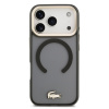 lacoste pc tpu frosted finish gold logo magsafe zadni kryt pro iphone 17 pro black 1 big ies14393435