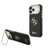 guess pu grained 4g logo stand camera frame zadni kryt pro iphone 17 pro max black ie14491664