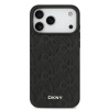 dkny pu leather grid pattern magsafe zadni kryt pro iphone 17 pro max black 1 big ies14514591