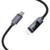 HOCO PD 27W nabíjecí datový kabel 1m s displejem USB-C / Lightning