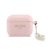 guess 4g charm silikonove pouzdro pro airpods pro 3 pink ie14978412