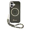 Guess IML Glitter Script Strap MagSafe Zadní Kryt pro iPhone 17