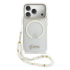 guess iml glitter script strap magsafe zadni kryt pro iphone 17 pro transparent ie15064172