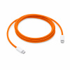 Opletený USB-C / USB-C nabíjecí kabel 60W oranžový