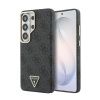 Guess PU Leather 4G Strass Triangle Logo Gold Frame Magnetic Zadní Kryt pro Samsung Galaxy S26 Ultra