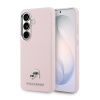 Karl Lagerfeld Grained PU Leather K&CH Heads Magnetic Zadní Kryt pro Samsung Galaxy S26