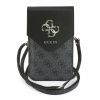 Guess PU Leather+Grained 4G Metal Logo Taška na Telefon