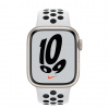 Apple Watch Nike Series 7 45mm hvězdně bílý hliník s platinovým/černým sportovním řemínkem Nike