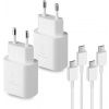 25W napájecí adaptér s usb-c kabelem 2 pack