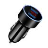 15W Dual USB nabíječka do auta s LCD displejem