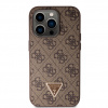 Guess Strass Triangle Metal Logo kryt pro iPhone 15 Pro
