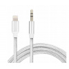 Redukce Lightning to 3.5mm Audio AUX opletený kabel
