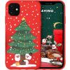 Silikonový kryt s vánočním vzorem barevný pro iPhone 14/Plus/Pro/Pro Max