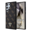 guess pu leather 4g triangle metal logo zadni kryt pro samsung galaxy s24 ultra black ie12505224