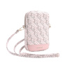 guess pu g cube taska na telefon se zipem pink ie12423785