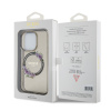 guess pc tpu flowers ring glossy logo magsafe zadni kryt pro iphone 13 pro black 1 big ies12473117