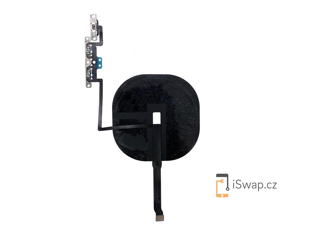 Cívka bezdrátového nabíjení a flex kabel s tlačítky hlasitosti pro iPhone 11 Pro Max