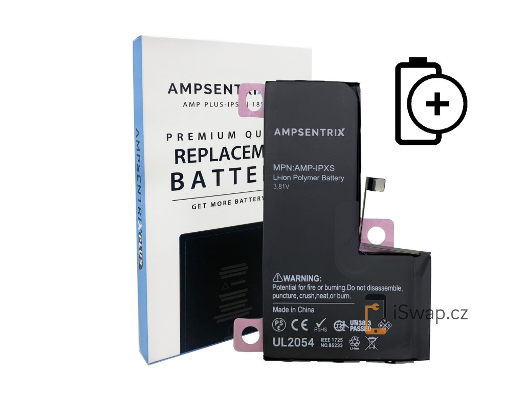 Ampsentrix Plus baterie 3000 mAh pro iPhone Xs