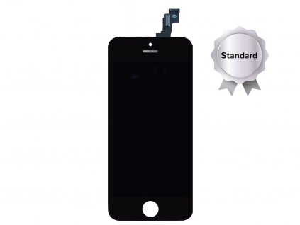 Náhradní LCD displej STANDARD černý pro Apple iPhone 5S/SE