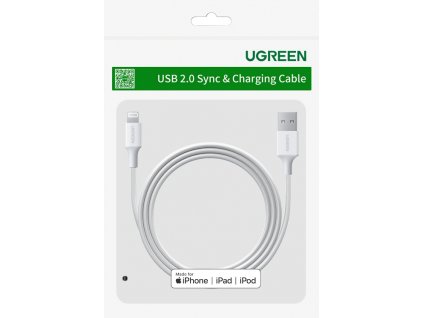 Ugreen nabíjecí lightning kabel pro iPhone, 1m.