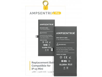 Ampsentrix PRO baterie 2406 mAh pro iPhone 13 Mini