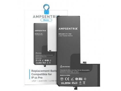 Ampsentrix BASIC baterie 3046 mAh pro iPhone 11 Pro