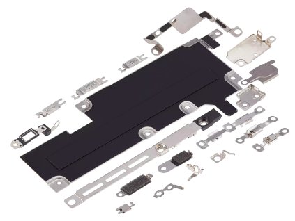 Kompletní sada vnitřních dílů / plíšků pro iPhone 15 Pro Max