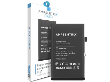 Ampsentrix BASIC baterie 3561 mAh pro iPhone 16