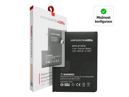 Ampsentrix Plus konfigurovatelná baterie 3687 mAh pro iPhone 12 Pro Max