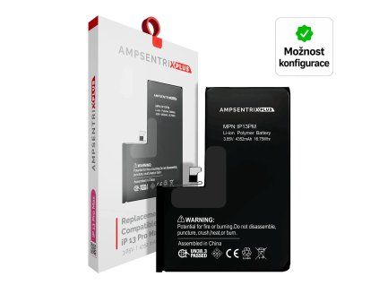 Ampsentrix Plus konfigurovatelná baterie 4352 mAh pro iPhone 13 Pro Max