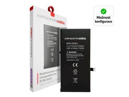 Ampsentrix Plus konfigurovatelná baterie 2018 mAh pro iPhone SE3