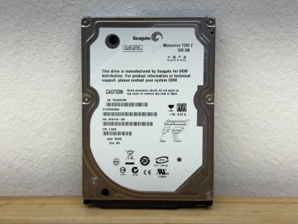 Seagate Momentus ST9200420AS 2.5" 200 GB front