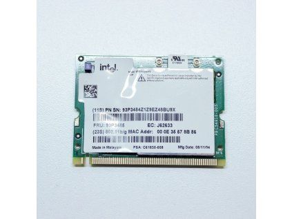 10318 intel pro wireless 2200bg mini pci adapter 93p3485
