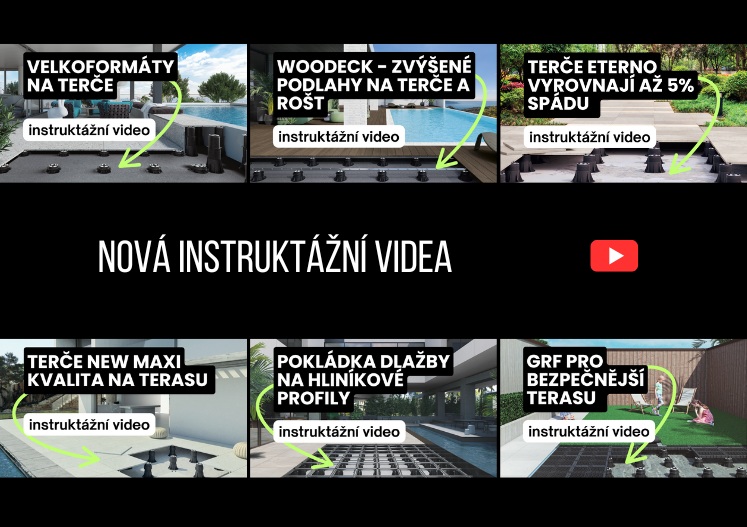 Nová instruktážní videa pro stavbu teras na terasové terče