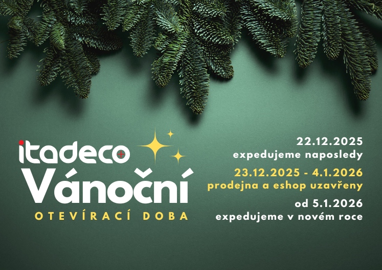 Vánoční otevírací doba 2025-2026 itadeco.cz