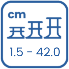 ikona výškového rozsahu nastavení terčů na dlažbu PRIME PR