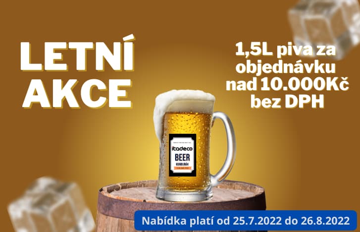 Letní akce na pivo zdarma od Itadeco s.r.o.