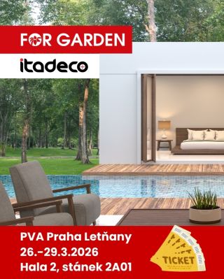 🪴 Nenechte si ujít FOR GARDEN 2026, největší veletrh zahradní architektury, zeleně, nábytku a zahradní techniky u nás....